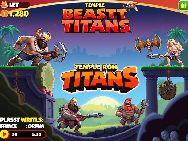 Temple Run Beast Titans गेमप्ले स्क्रीनशॉट