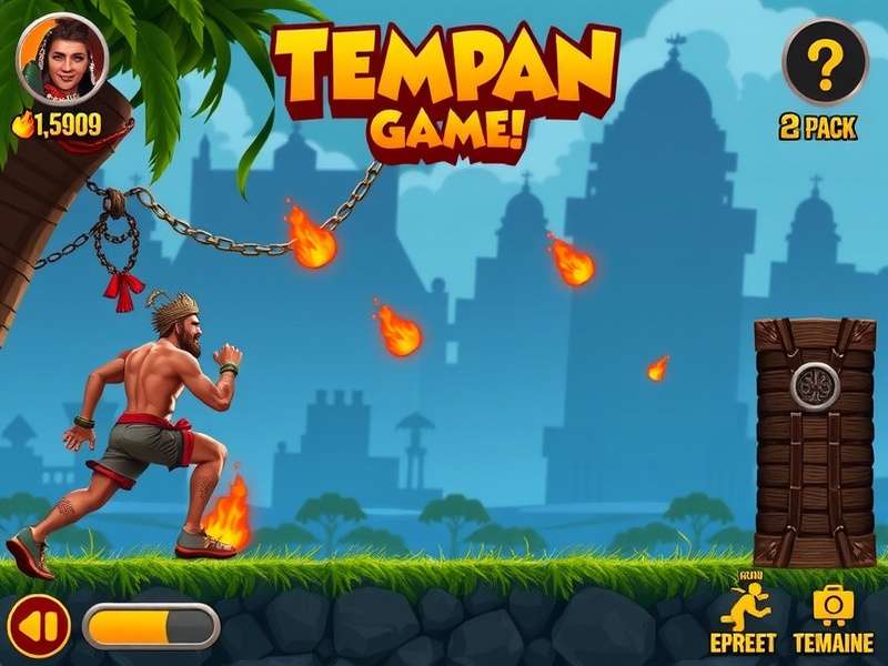 Temple Run HTML5 गेमप्ले स्क्रीनशॉट