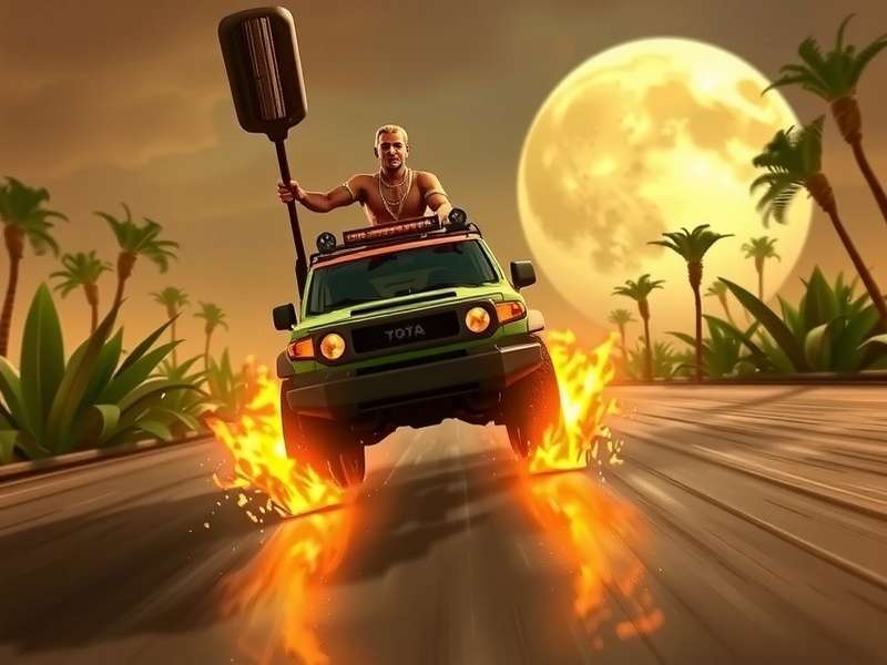 Temple Run 2008 Toyota गेम इंटरफेस