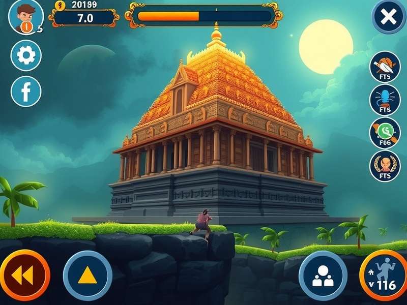 Temple Run Mod iPad गेमप्ले स्क्रीनशॉट