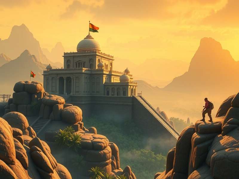 Temple Run 3DS Slope gameplay screenshot