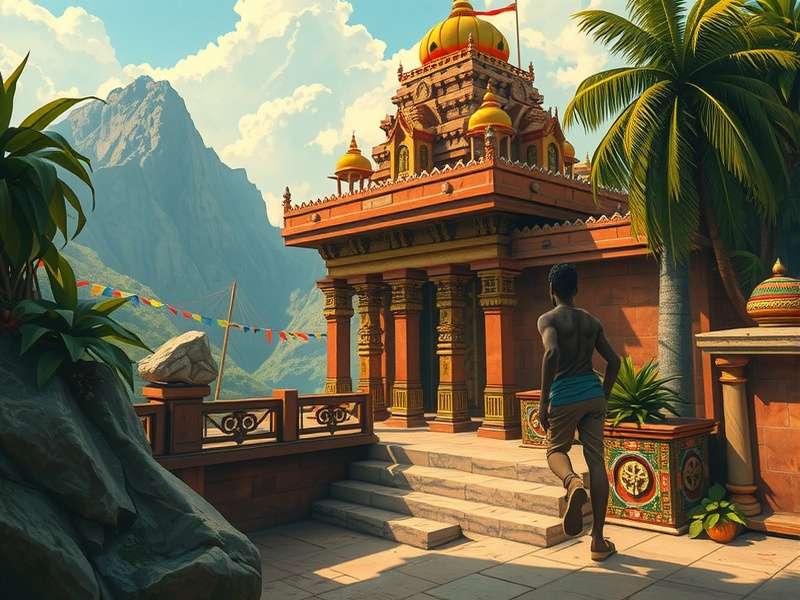 Temple Run macOS गेमप्ले स्क्रीनशॉट