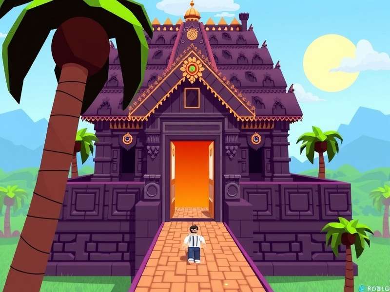 Rogangster Roblox Temple Runner गेम स्क्रीनशॉट