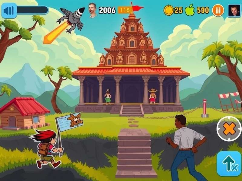 Temple Run 6723 South गेमप्ले स्क्रीनशॉट