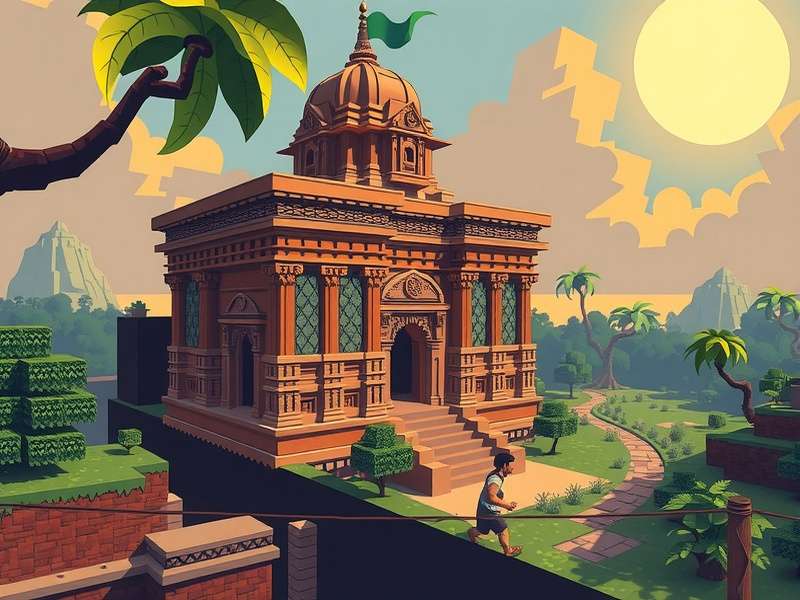 Temple Run 256x256 Minecraft गेमप्ले