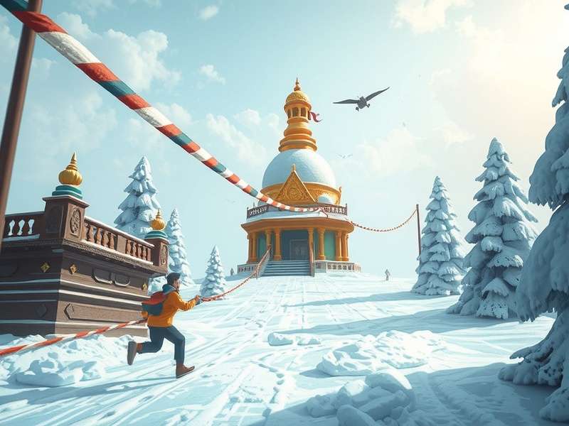 Temple Run Ice Version गेमप्ले मैकेनिक्स