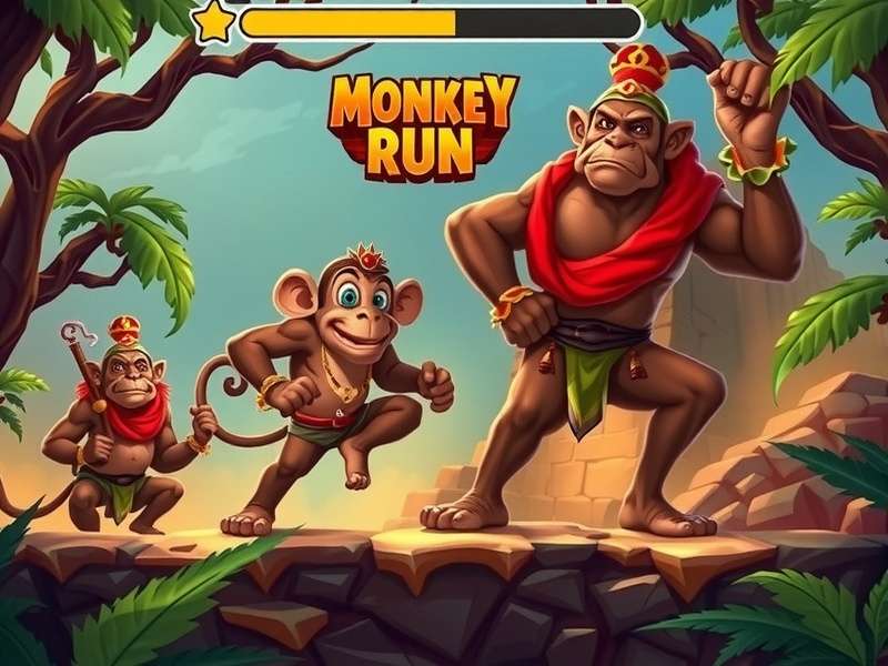 Monkey Temple Run Game Screenshot