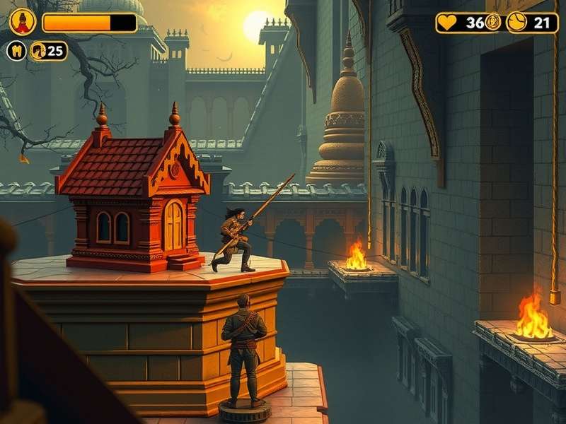 Temple Run Background Video - गेम का दृश्य
