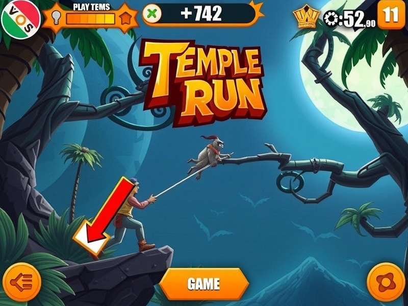 Temple Run 2 Playlist Push इंटरफेस