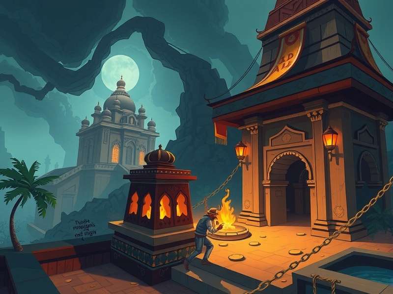 Temple Run Game Main Character Running