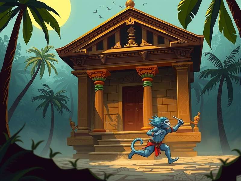 Temple Run Monkey Monster gameplay screenshot