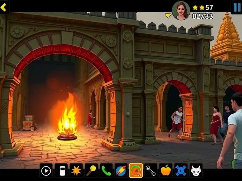 Temple Run Cutscene Player इंटरफेस