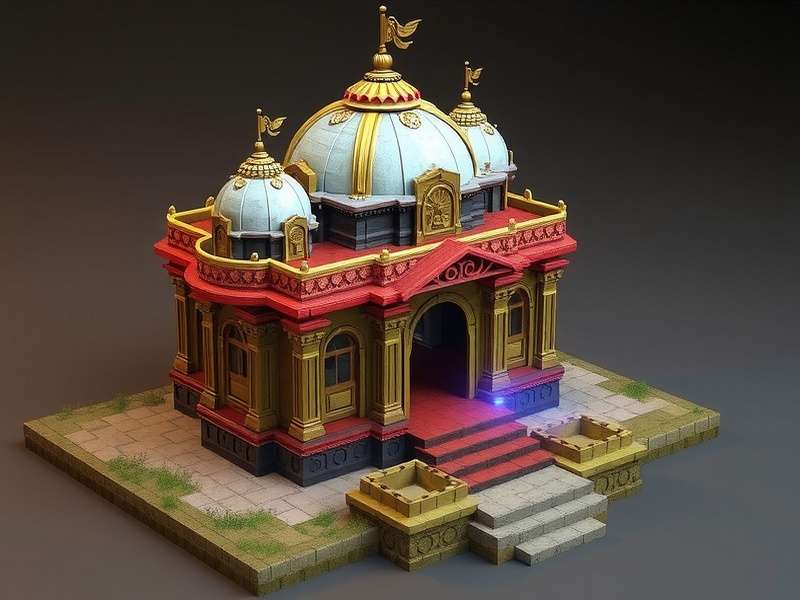Temple Run 3D Model प्रदर्शन