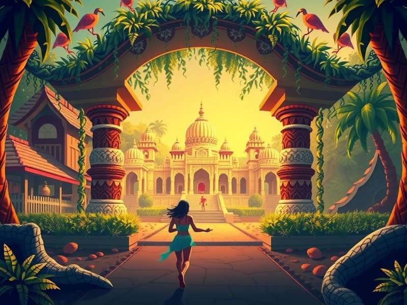 Temple Run 2 jungle environment