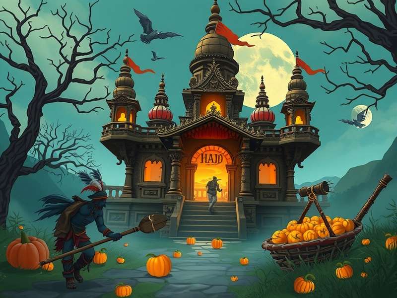 Temple Run Haunted Harvest गेम स्क्रीनशॉट
