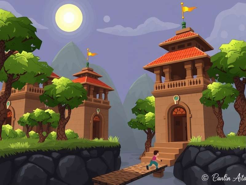 Temple Run 256x256 Gameplay Screenshot