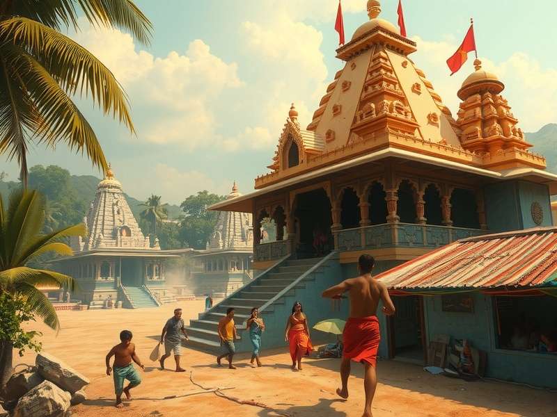 Temple Run Game Main Character Running