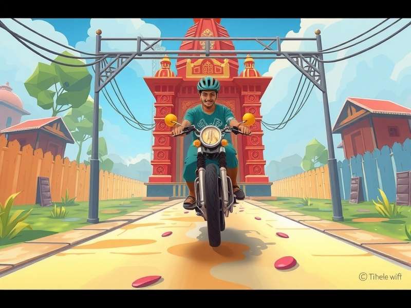 Temple Run Bike गेमप्ले स्क्रीनशॉट