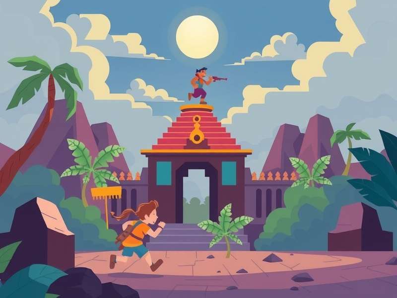 Temple Run cartoon drawing tutorial