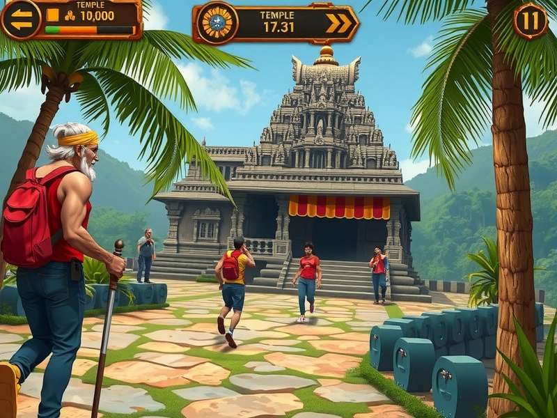 Temple Run 1 Gameplay Screenshot