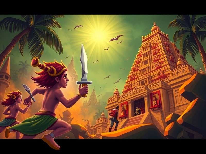 Temple Run Thedicator गेमप्ले