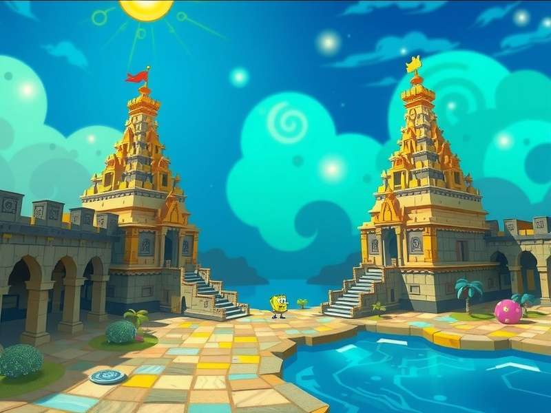 Temple Run SpongeBob गेम स्क्रीनशॉट