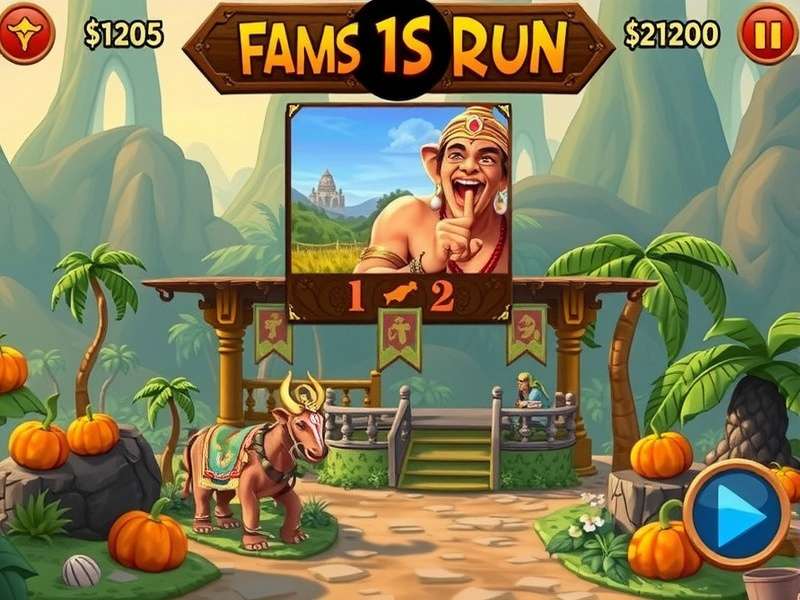 Temple Run 1 gameplay screenshot showing character running from demons