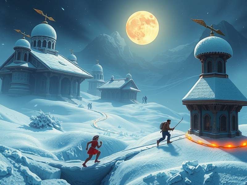 Temple Run Winter Wasteland gameplay screenshot