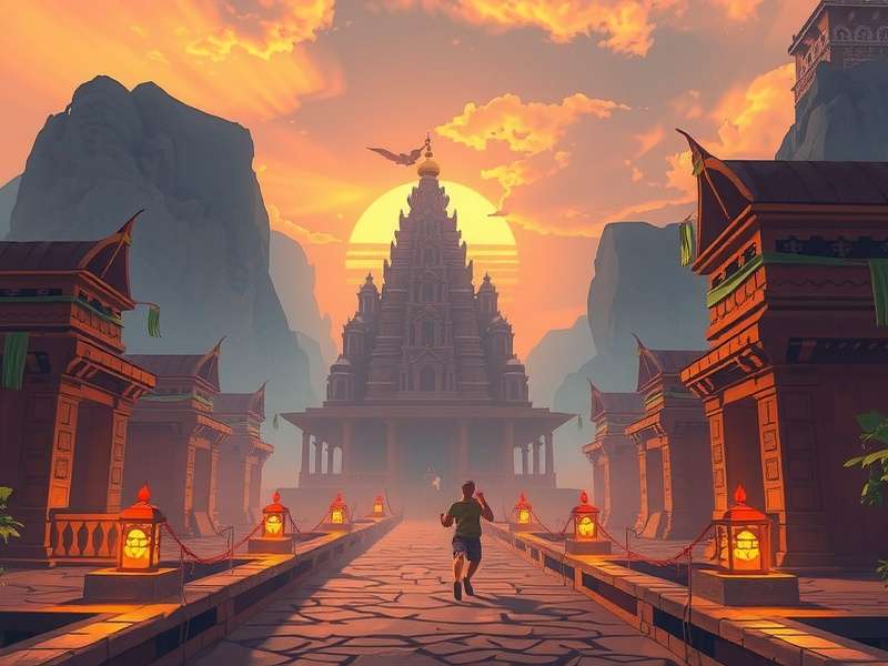Temple Run No Block गेमप्ले