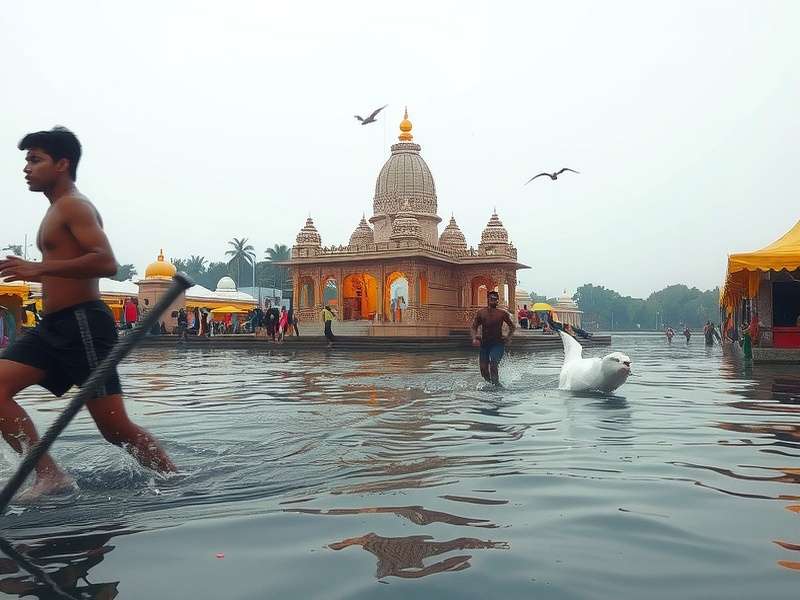Temple Run in Water gameplay screenshot