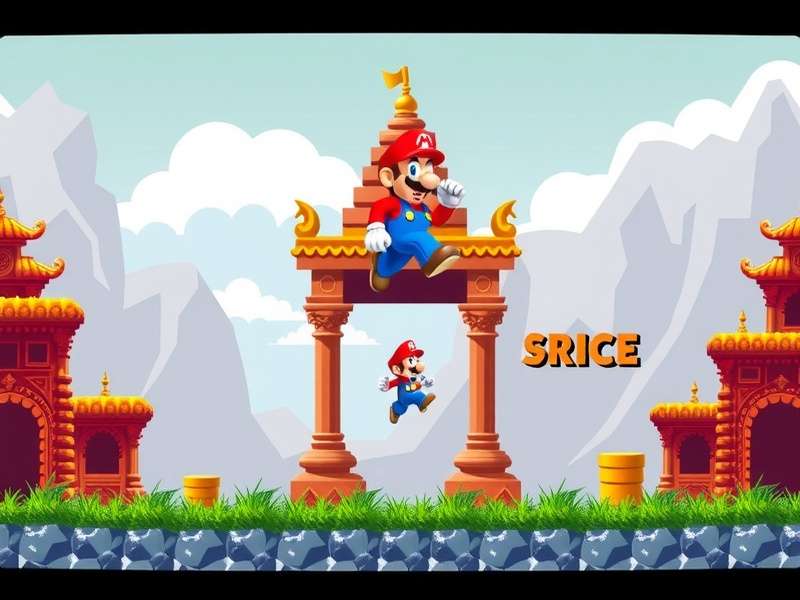 Temple Run Miniplay Mario gameplay screenshot