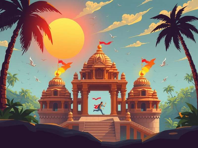 Temple Run Vretro गेमप्ले स्क्रीनशॉट