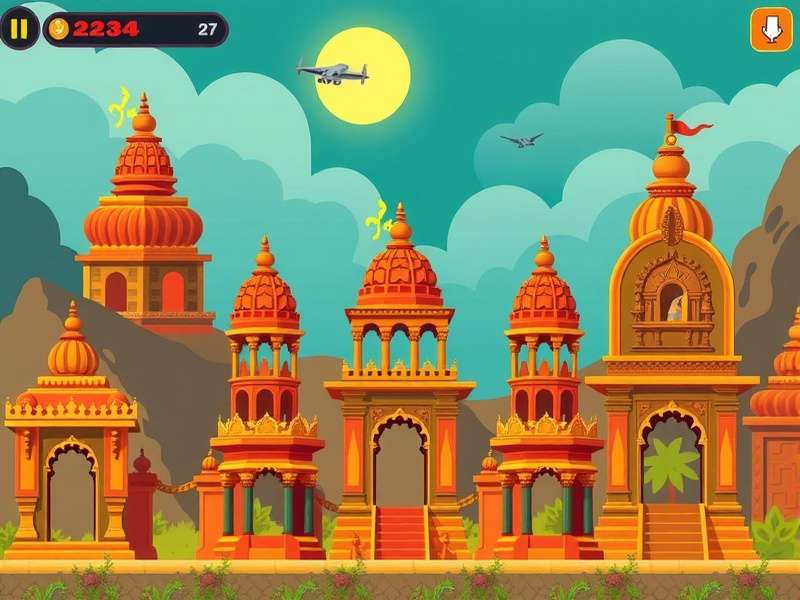 Temple Run 1234 गेमप्ले स्क्रीनशॉट