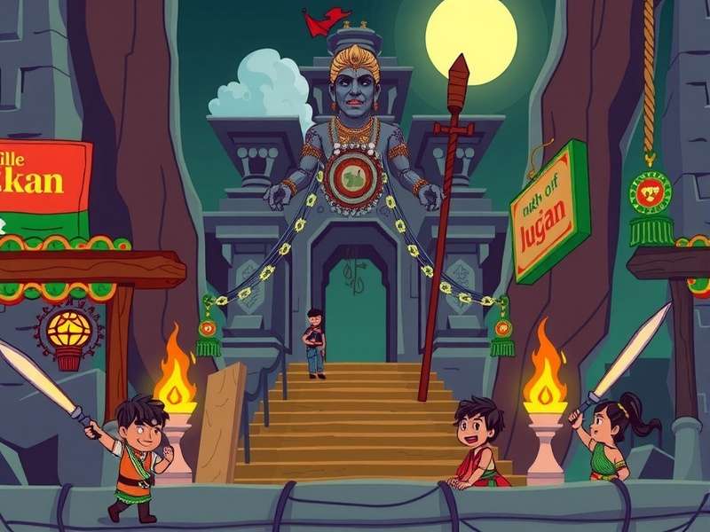 Temple Run Noveltoon गेमप्ले स्क्रीनशॉट