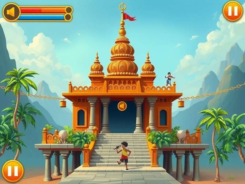Temple Run iOS gameplay screenshot