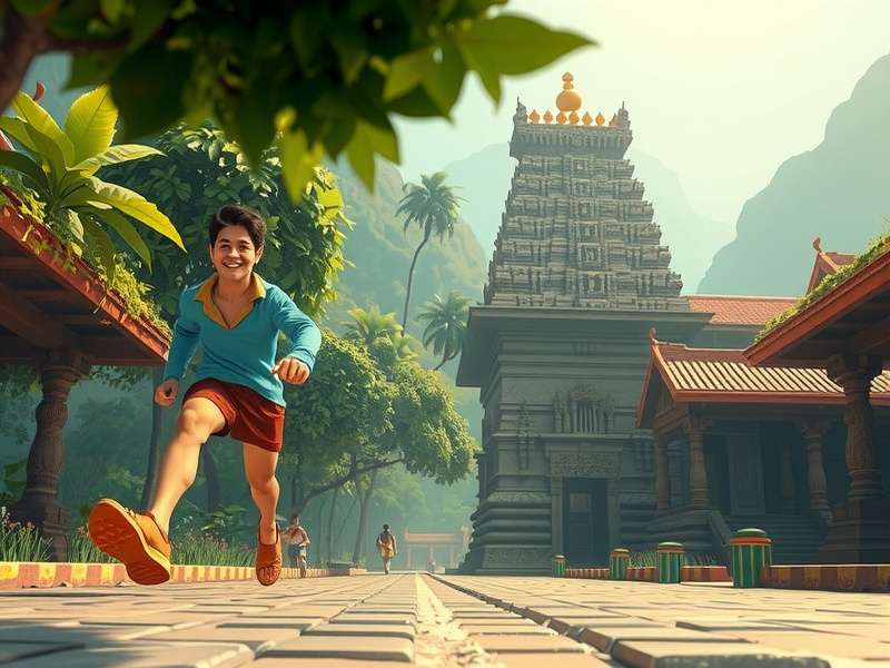 Real Temple Run 2 गेम का मुख्य स्क्रीनशॉट
