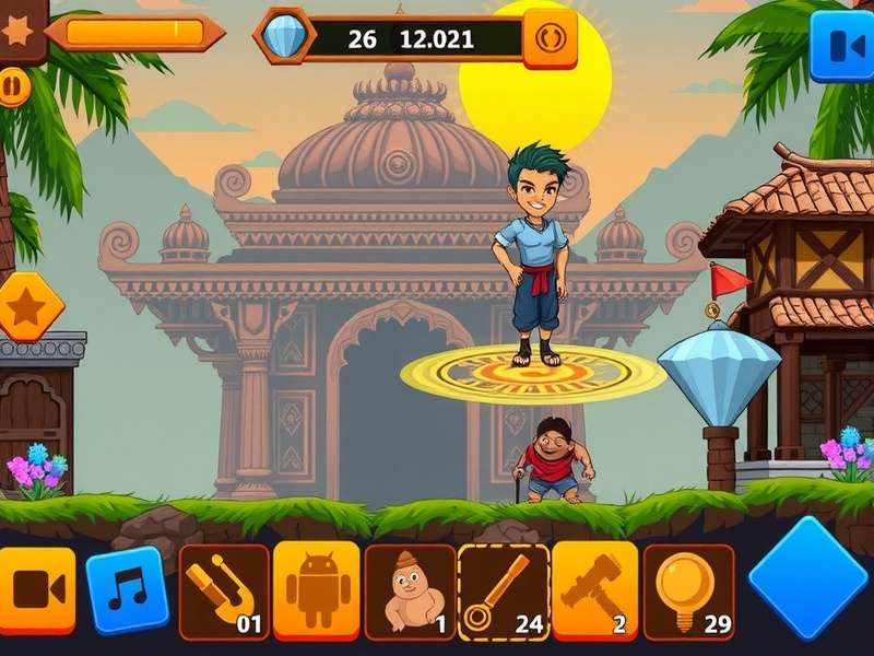 Temple Run APKCombo डाउनलोड इंटरफेस