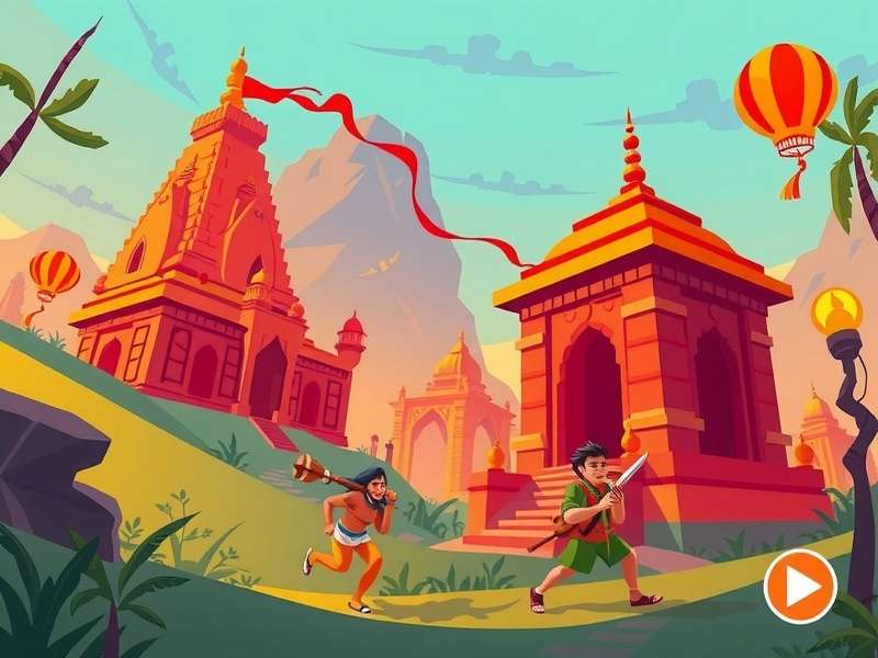Temple Run Math Gameplay Screenshot