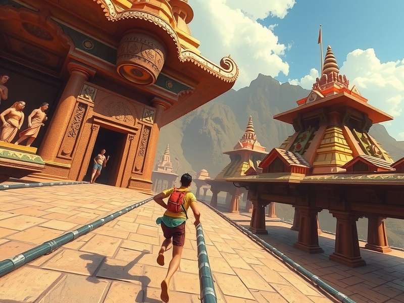 360 Temple Run Gameplay Screenshot