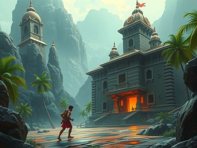 Temple Run GBase Gear इंटरफेस
