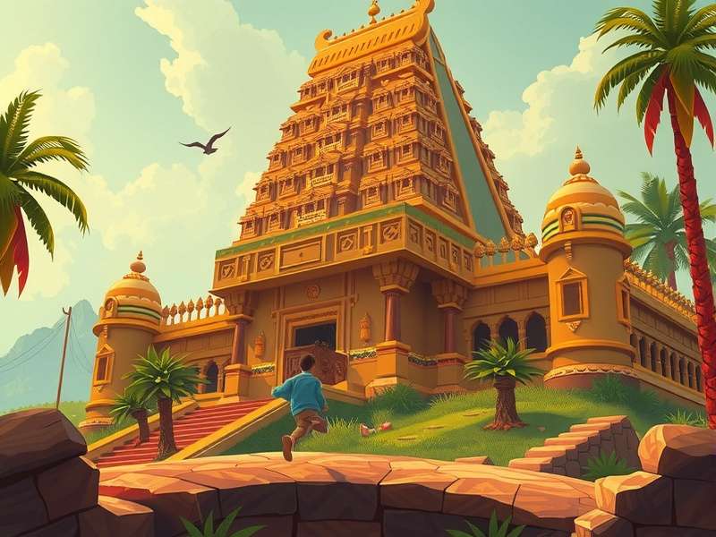 Temple Run Classic 909 गेमप्ले स्क्रीनशॉट