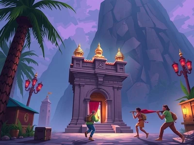 Temple Run गेम का ऑडियो विजुअलाइजेशन
