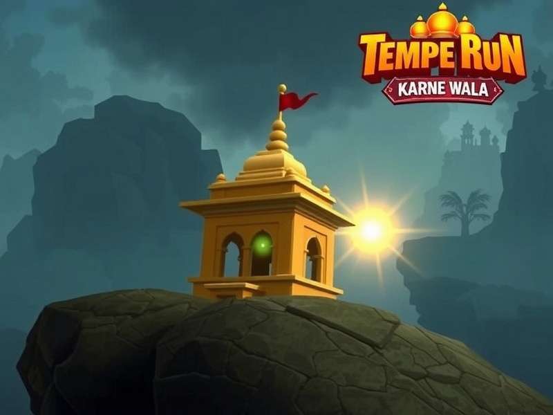 Temple Run Gameplay Screenshot - Adventurer running from demons