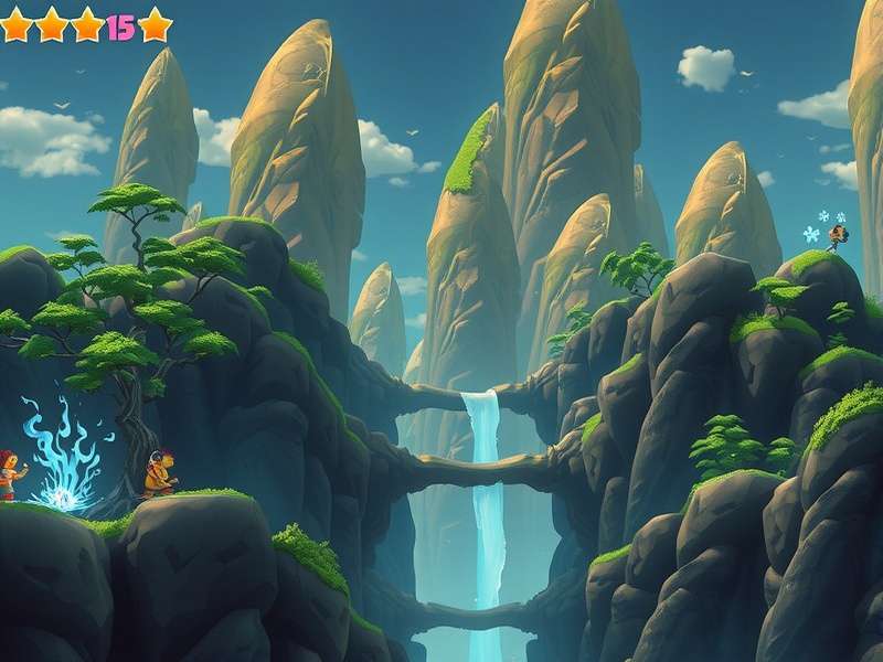 Temple Run Level 2 gameplay screenshot showcasing intense jungle chase scene