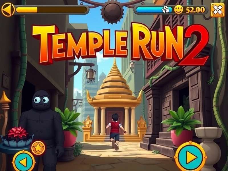 Temple Run 2 new map selection screen showing multiple environments