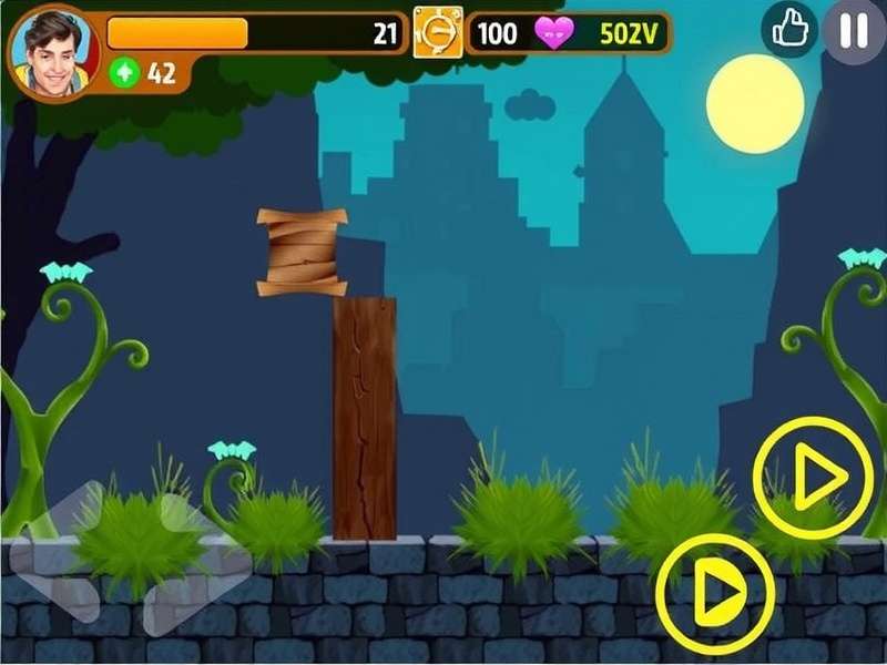 Temple Run Android gameplay showing a perfect screenshot moment with coins and obstacles
