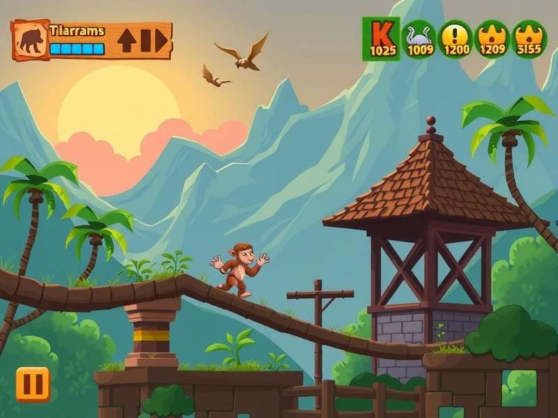 Temple Run game code visualization on a computer screen