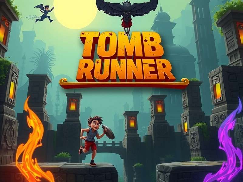 Temple Run gameplay screenshot showing ancient temple environment