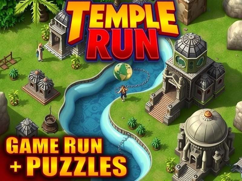 Intricate map of Temple Run puzzles and hidden game paths