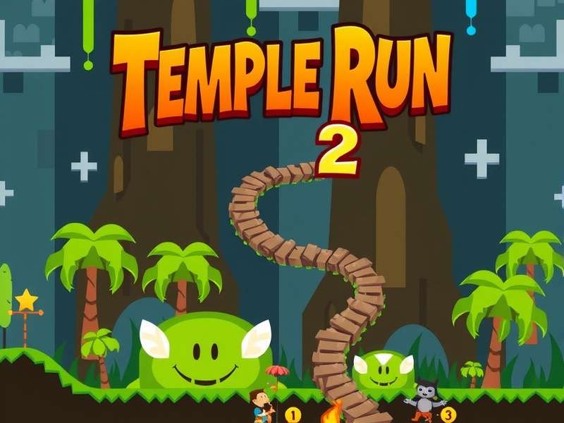 Screenshot of a Temple Run 2 themed GitHub repository page showing code and documentation